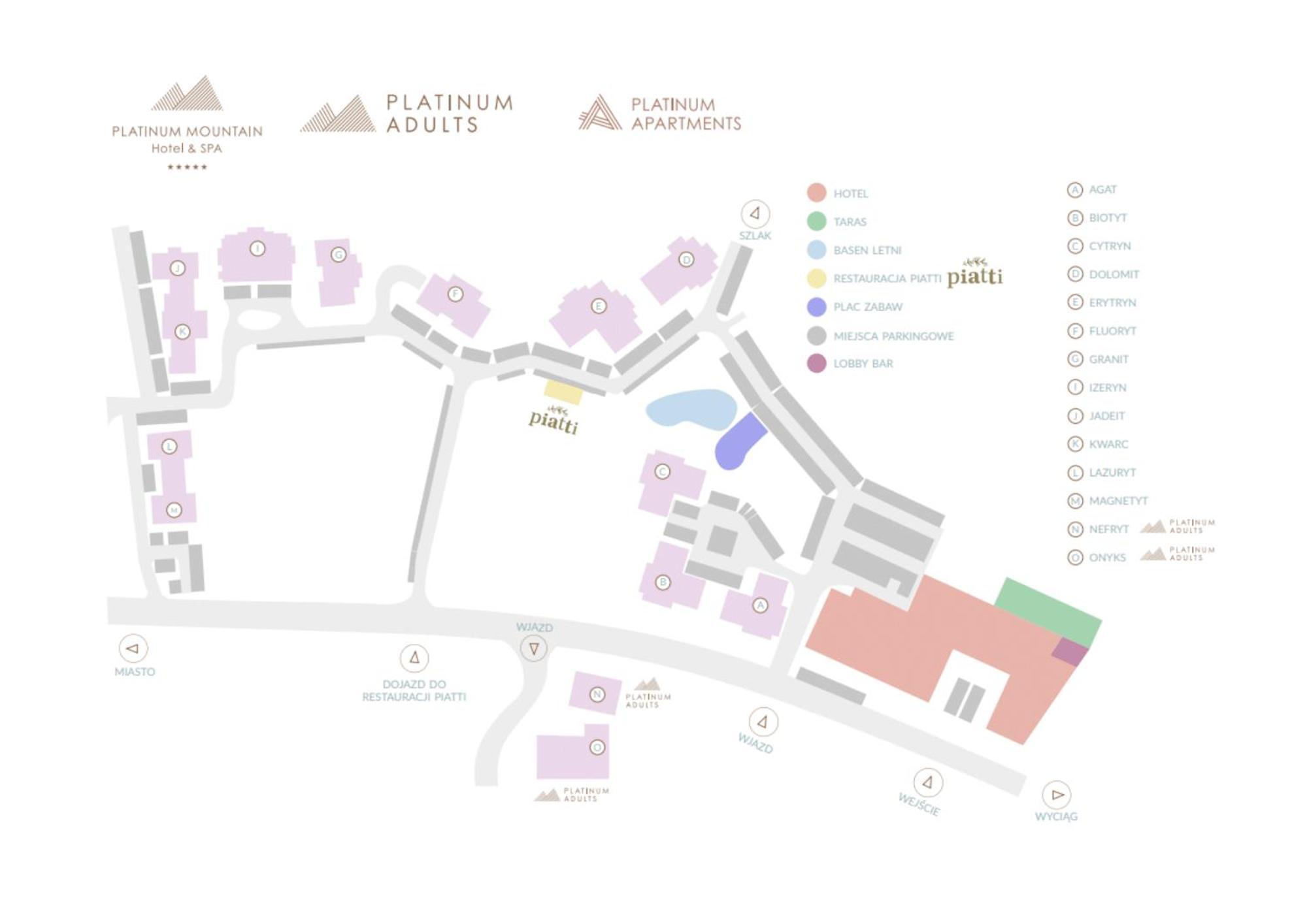 Platinum Mountain Hotel&Spa 스클라르스카포렘바 외부 사진 Site plan